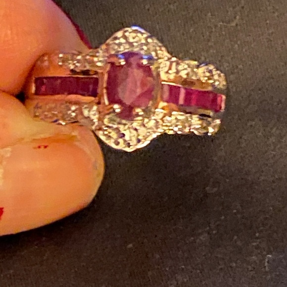 Ruby and diamond ring - Picture 4 of 8